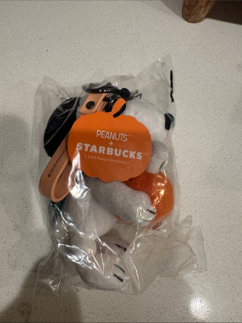 Starbucks peanuts collection snoopy bag charm